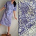 Purple Floral Day Dress with Matching Belt