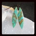 Chrysocolla Earring Beads,42x12x4mm,6.9g