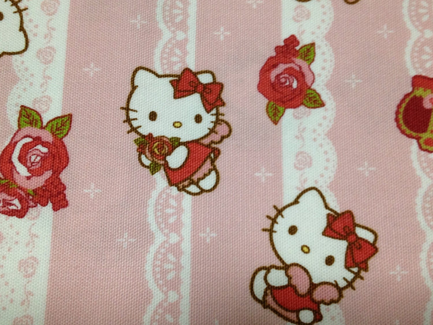 Hello kitty cotton fabric