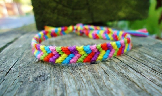 Items similar to Jelly Bean Beach Path Friendship Bracelet on Etsy