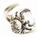 Spoon Ring Art Nouveau Lotus Blossom Sterling Silver Spoon Ring, Handmade in Your Size (2607)