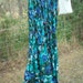 Vintage 80s Hippie Skirt Wild Colors Turquoise Blues... Shirt Circuit on Etsy