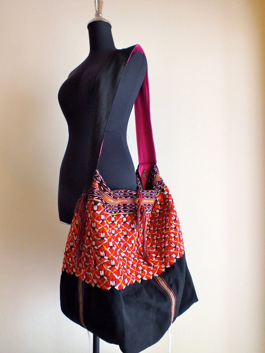 Ethnic Handmade Handbags vintage fabric by shopthailand on Etsy