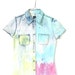 90s denim GAP tie dyed mini dress