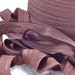 5yds Elastic Ribbon Headbands Ponytail Bands Brown 5/8 inch 15mm Fold over Bands Stretch Trim