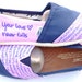 The Addie - Light Pink and Navy Blue Custom TOMS