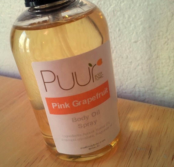 4 oz Pink Grapefruit Spray Body Oil Dry Fine Mist Spray