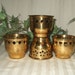 Vintage brass votive candle holders. India. Free shipping cont. US