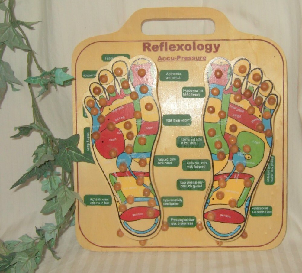 Vintage reflexology foot reflexology board by vintagehillbillies