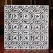 Hand Carved Antique Indian Pear Wood Block Stamp- OOAK Large Geometric Motif (RESERVED)