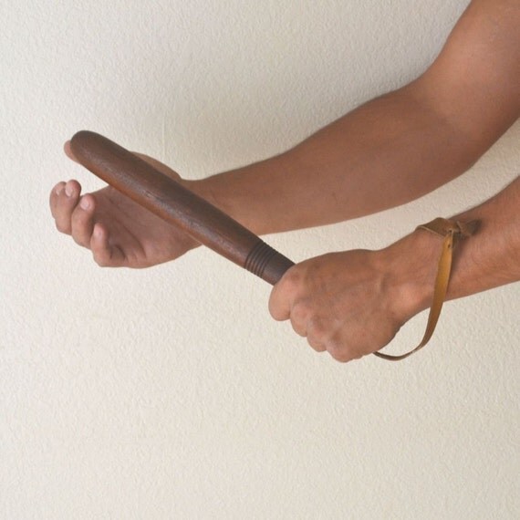 Vintage Oakland CA Wooden Police Billy Club Nightstick