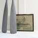 Vintage Gray Wooden Boat Oars Paddles - Nautical Chic