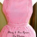 Sex in the City Carrie Bradshaw Candy Striper Apron Replica Hat Included