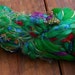 Handspun Yarn, Handspun Art Yarn, Christmas Tree, Super Bulky yarn, Wool Yarn, 31 yards, 3.5 wpi
