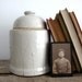 Vintage Ceramic Bookend / Book End - Industrial Rustic Decor - Cloche