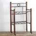 Art Deco Rolling Shelf - Vintage Cart with Casters, Side Table, Bathroom Furniture / Storage, Magazine Rack