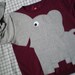 Elephant Trunk sleeve sweatshirt sweater jumper LADIES M Burgundy