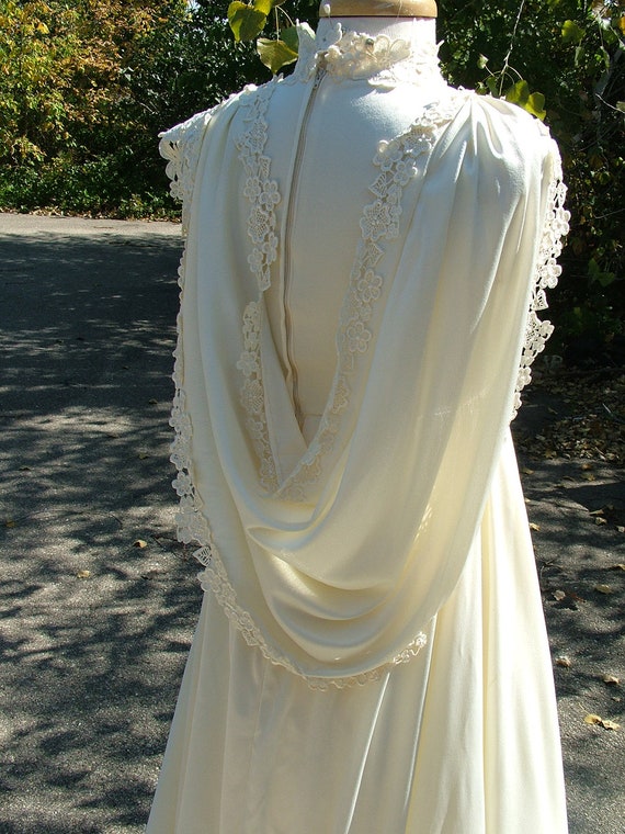 wedding dress with hood