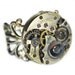 Women's STEAMPUNK Ring Jewelry - Watch Movement TORCH SOLDERED - Hallmark Circular w/ Patina, Pin Striping & Elegant Antique Silver Band