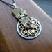 Clockwork Pendant "Retrograde" Recycled Mechanical Watch Gears and Intricate Parts Sculpture Not Quite Steampunk Assembly Necklace