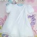 6 - 9 Months Embroidered Baby Linen Dress and Panty Cover