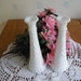 Vintage Milk Glass Florist Vase Set of 3 Wedding Decor
