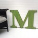 Distressed Wooden Letter M Ready to Ship 24 inch Extra Large Wooden Letter Shabby Chic