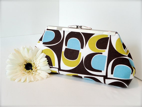 Bridesmaid Clutch - Metal Frame Clutch - Modern Clutch - Bridesmaid Gift Clutch - Clutch Purse