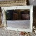 Shabby French Country Inspired Mirror, Medium, elegant, creamy white, distressed