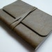 Leather Bound Notebook Olive Green with Antique finish. Handmade