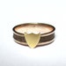 Sale- Antique (1862) CIVIL WAR Era Mourning Hair RIng with Crest/Shield