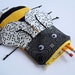 Bee Bag Pencil Case Music Notes Zipper Pouch - Children's Gift: Musical Bumble Bee Bite, Ready to ship