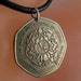 COIN NECKLACE JORDAN coin jewelry . arabic pendant . Kingdom. middle east. .jewellry. Cecile Stewart No.001170