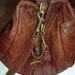 Vintage, Leather Hobo Bag, Teardrop Shoulder Bag