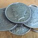 Vintage Silver Liberty Dollar Coins Belt Buckle