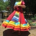 Rainbow Upcycled T-shirt pixie dress. reserved for iona moon