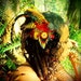 Feather & Beaded Hair Clip - native flame