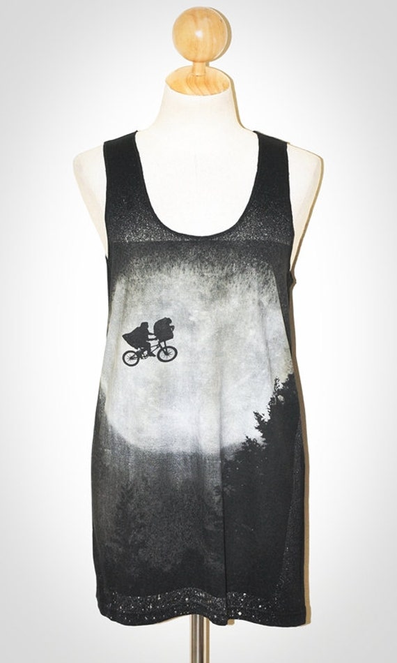 Items similar to E.T. The Movie Black Singlet Tank Top Sleeveless