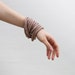 Biege knit necklace or bracelet