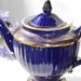 Elegant HALL Teapot "Los Angeles", Cobalt Blue and Gilt , 6 Cup, USA