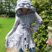Silver Grey Pixie Jacket - UpCycled SwEaTeRs - READY to SHIP