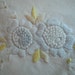 Vintage Solid Embroidery Floral Tablecloth Handmade Solid Raised Embroidery, Vintage Textiles And Linens Antique Linens