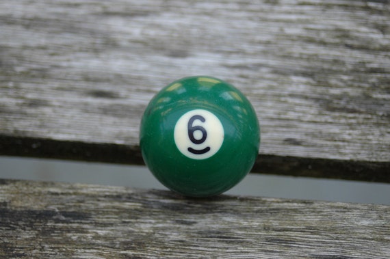 Number 6 Small Pool Ball.