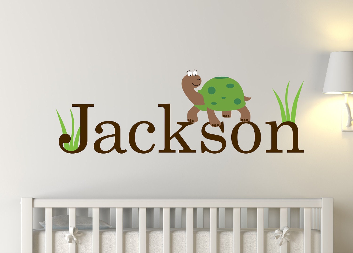Children Wall Decal Turtle with Name Vinyl decal