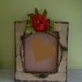 Embellished Rustic Wood Hydrangea Peony Picture Frame Floral Arrangement Home Decor