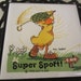 Vintage 1976 Suzy's Zoo SUPER SPORT Duck Playing Golf Suzy Spafford Tile Iron Trivet Sanyo Kitschy Wall Hanging