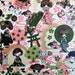 Kawaii Geisha Tomodachi Fabric in green natural (1 yard) BUY MORE & SAVE