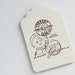 Stamped Tags Postage - Ivory Old Fashioned - Set of 12