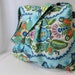 Emma Large Diaper Bag Custom Messenger in Harriets Kitchen with Elastic Pockets READY to SHIP