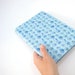 A5 2014 Diary, turquoise aqua blue stars, fabric covered 2014 planner, Week in view or Day to a page 2014 planner